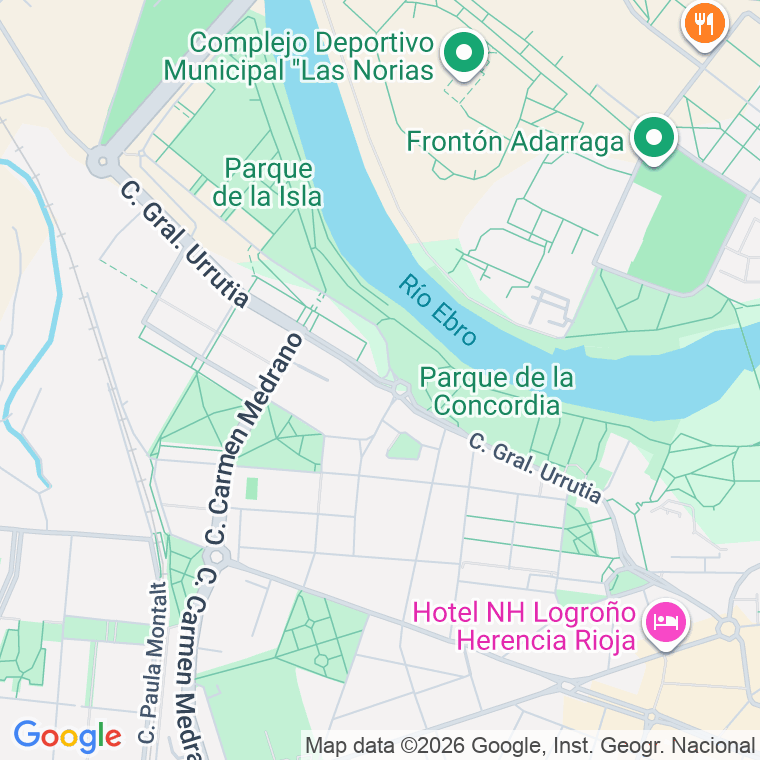 Código postal de General Urrutia en Logroño