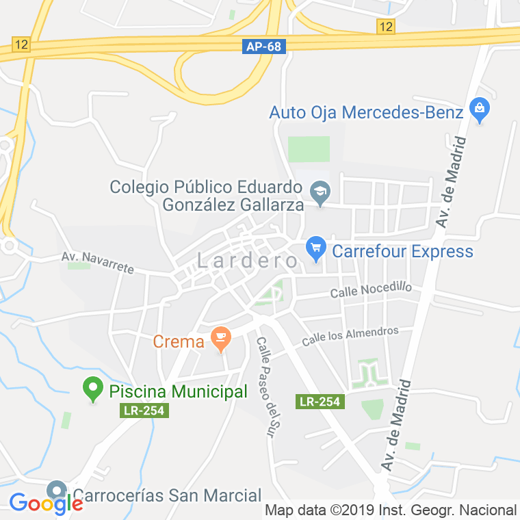 Código Postal calle Lardero, camino Viejo (Impares Del 1 Al Final)  (Pares Del 2 Al Final) en Logroño