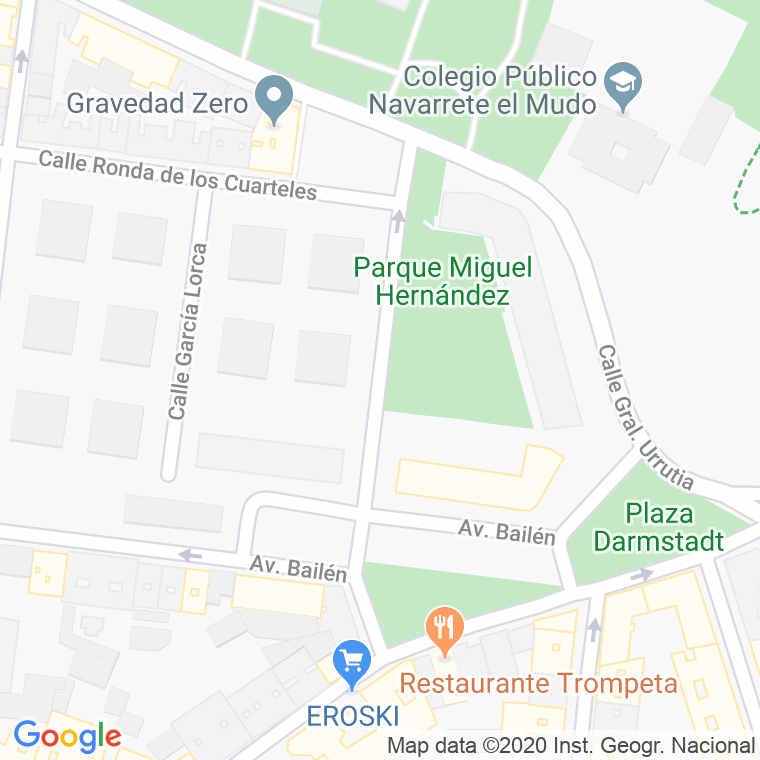 Código Postal calle Maria De La O Lejarra en Logroño