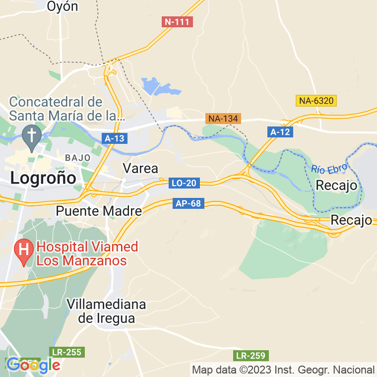 Código Postal calle Parque Solana en Logroño