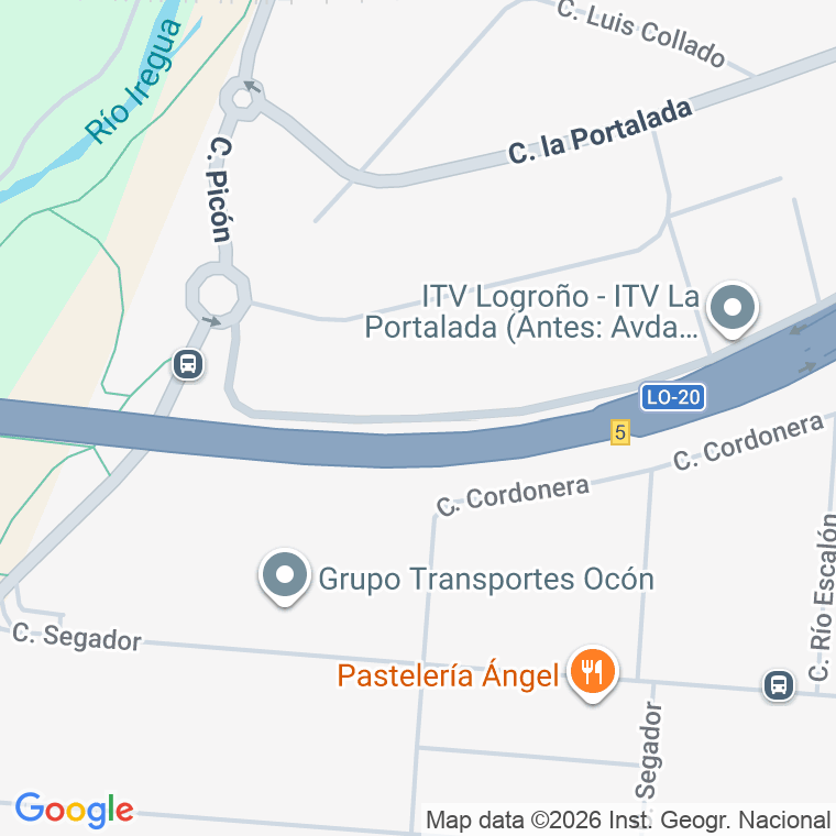 Código postal de Seron, Senda en Logroño