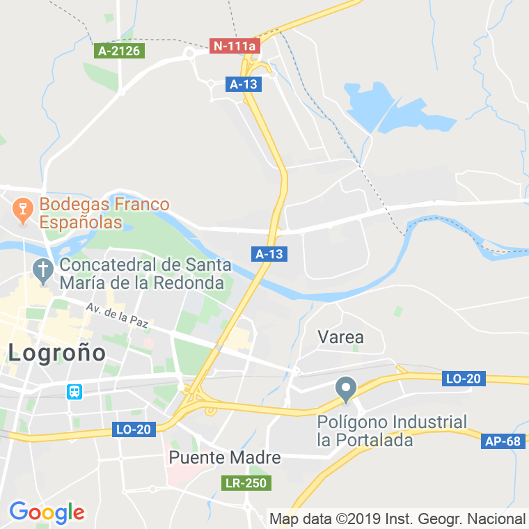 Código Postal calle Circunvalacion, carretera en Logroño
