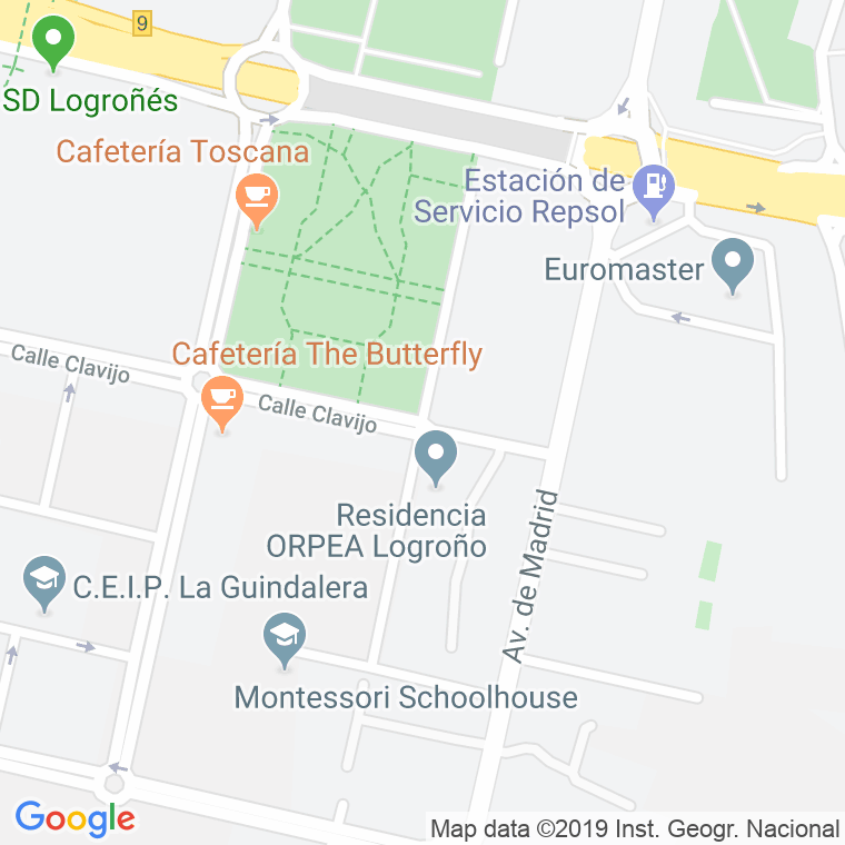 Código Postal calle Diego Velazquez en Logroño