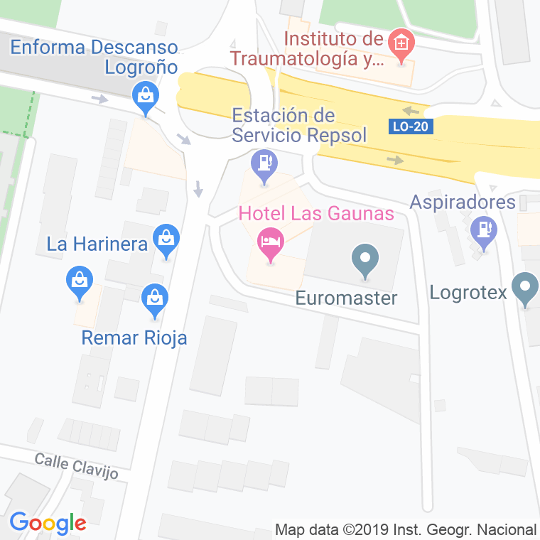Código Postal calle Gaunas en Logroño