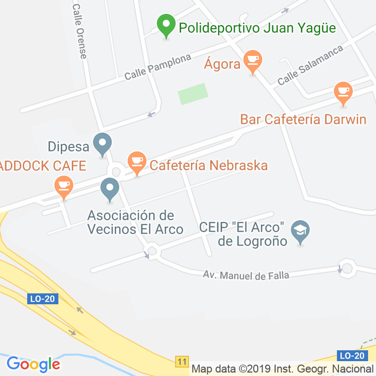 Código Postal calle Isaac Albeniz en Logroño