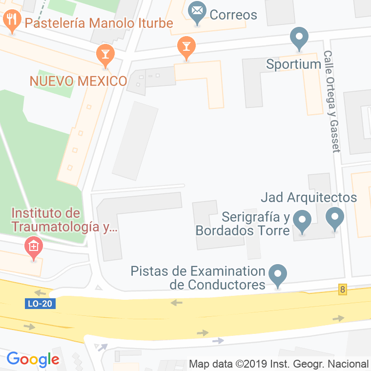 Código Postal calle Jeronimo Hermosilla en Logroño