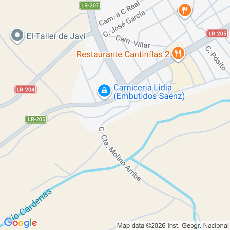 Código postal de Calle Cuesta Molino Arriba en Badaran