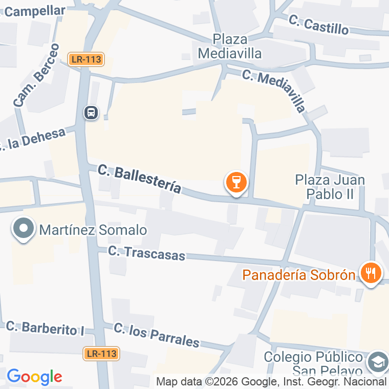 Código postal de Calle Ballesteria en Baños de Rio Tobia