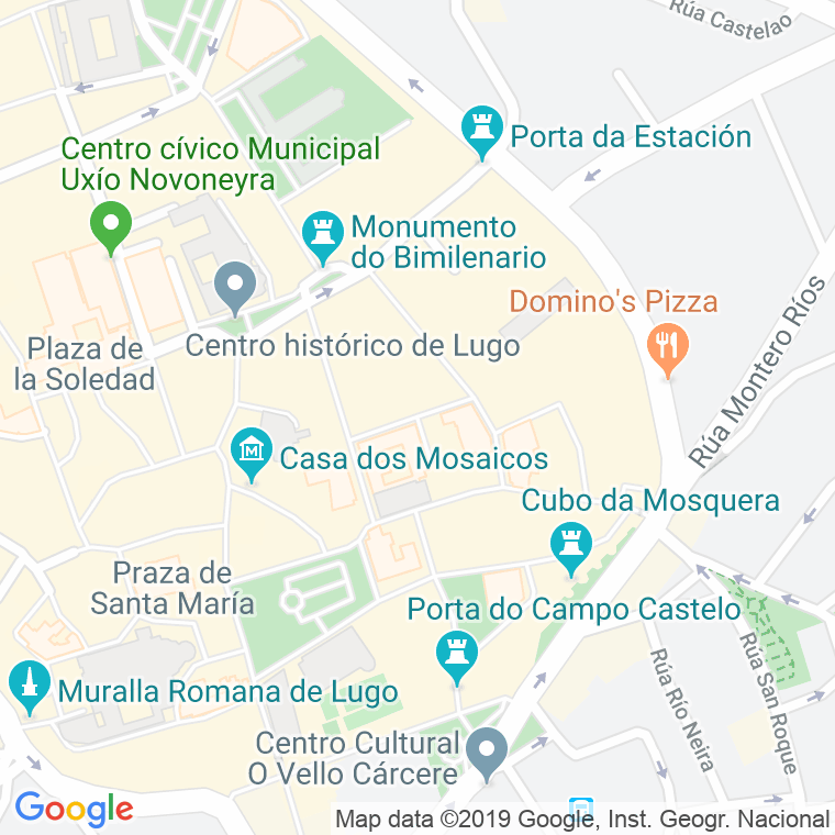 Código Postal calle Carteiros, Dos, carril en Lugo