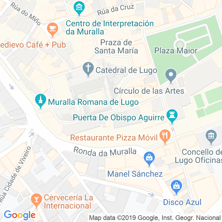 Código Postal calle Clerigos, Dos en Lugo