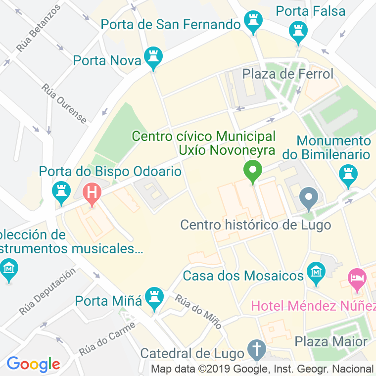 Código Postal calle Nova en Lugo