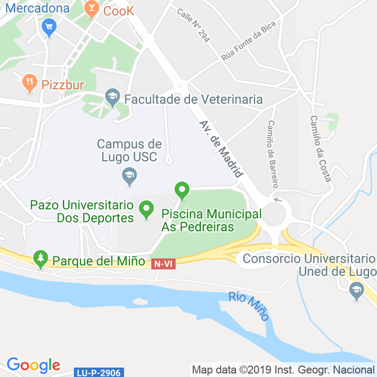 Código Postal calle Benigno Ledo (Cura Das Abellas) en Lugo