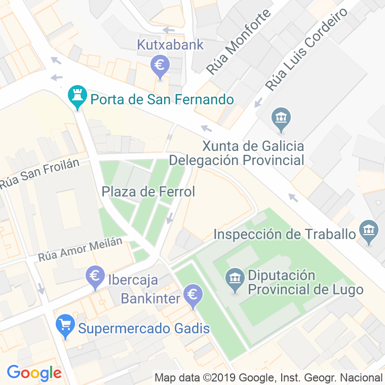 Código Postal calle Cedron Del Valle en Lugo