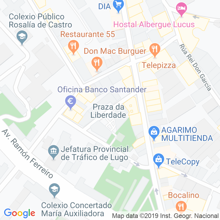 Código Postal calle Liberdade, Da, praza en Lugo