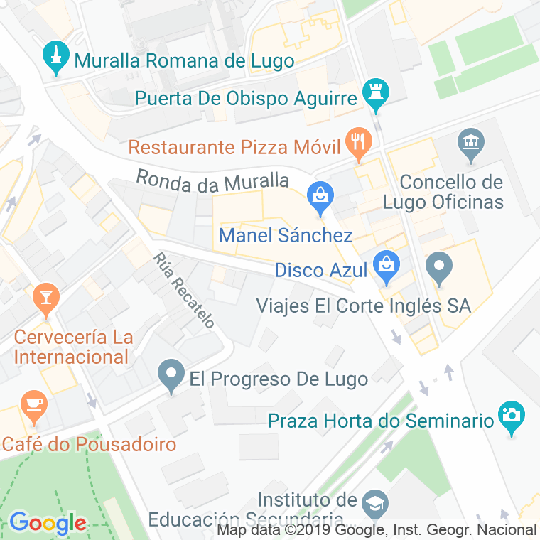Código Postal calle Loureiros, Dos, carril en Lugo