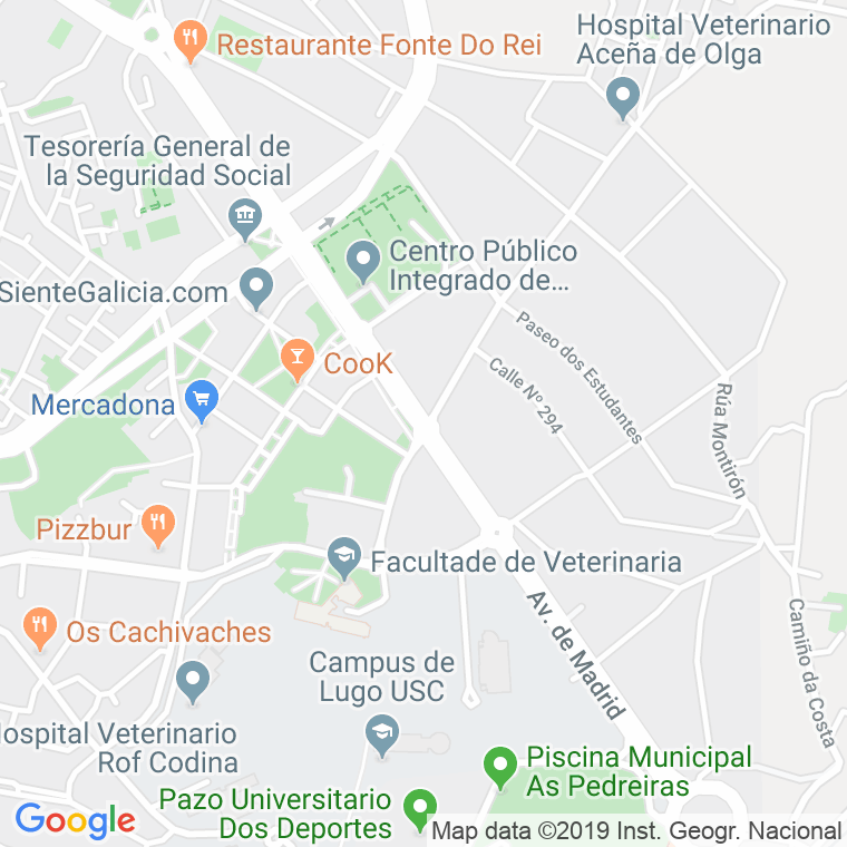 Código Postal calle Madrid, De, avenida en Lugo