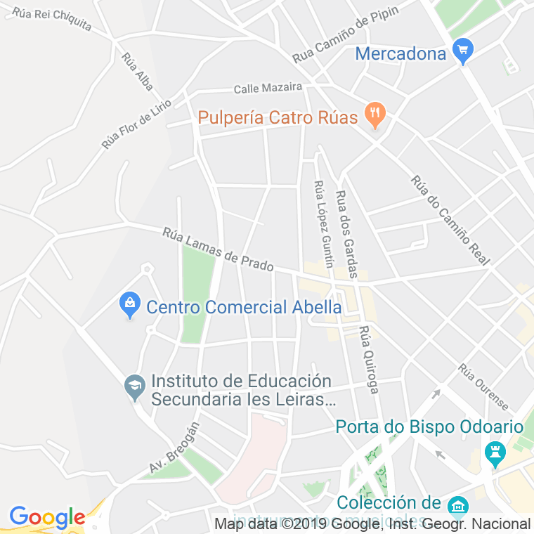 Código Postal calle Lamas De Prado en Lugo