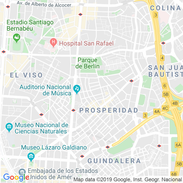 Código Postal calle America, Hasta Km. 4, 500 (Impares), avenida en Madrid