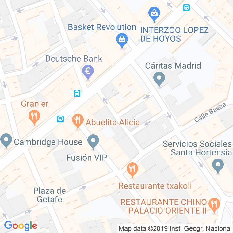 Código Postal calle Antonio Zapata en Madrid