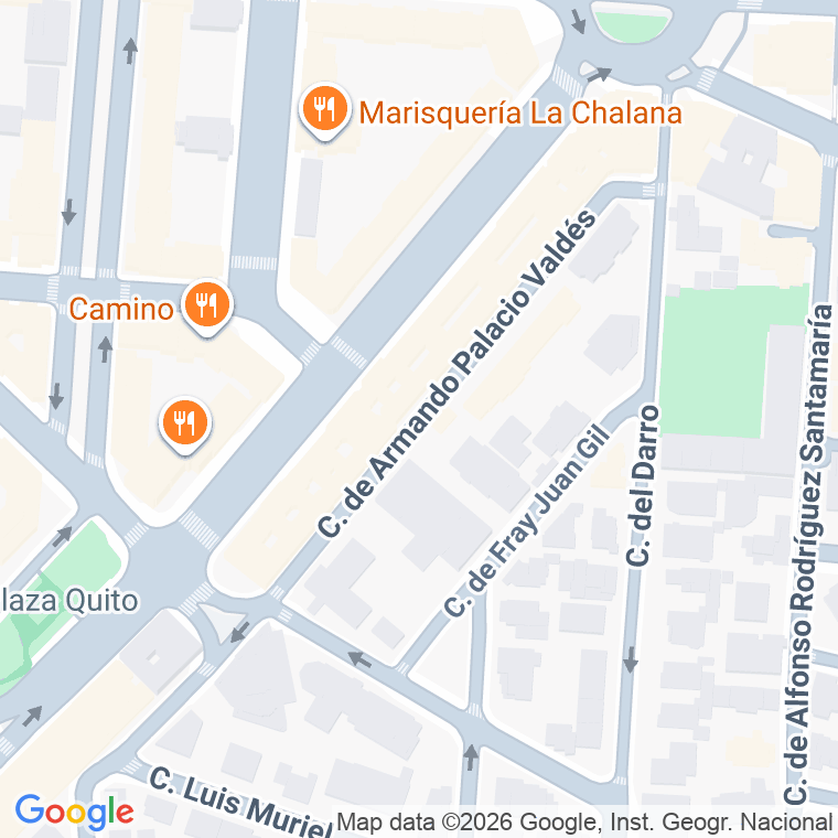 Código postal de Armando Palacios Valdes en Madrid
