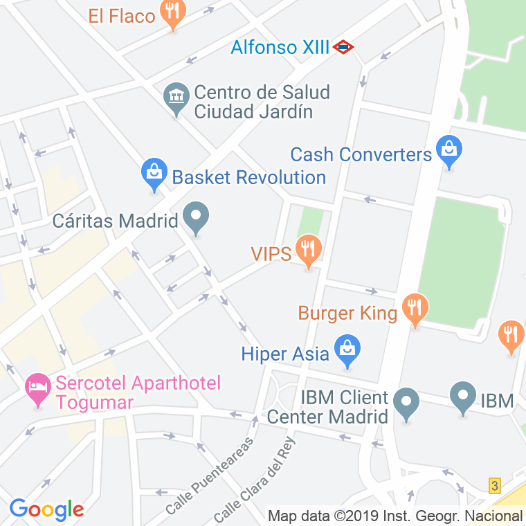 Código Postal calle Baeza en Madrid