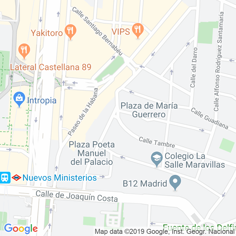 Código Postal calle Balbina Valverde en Madrid