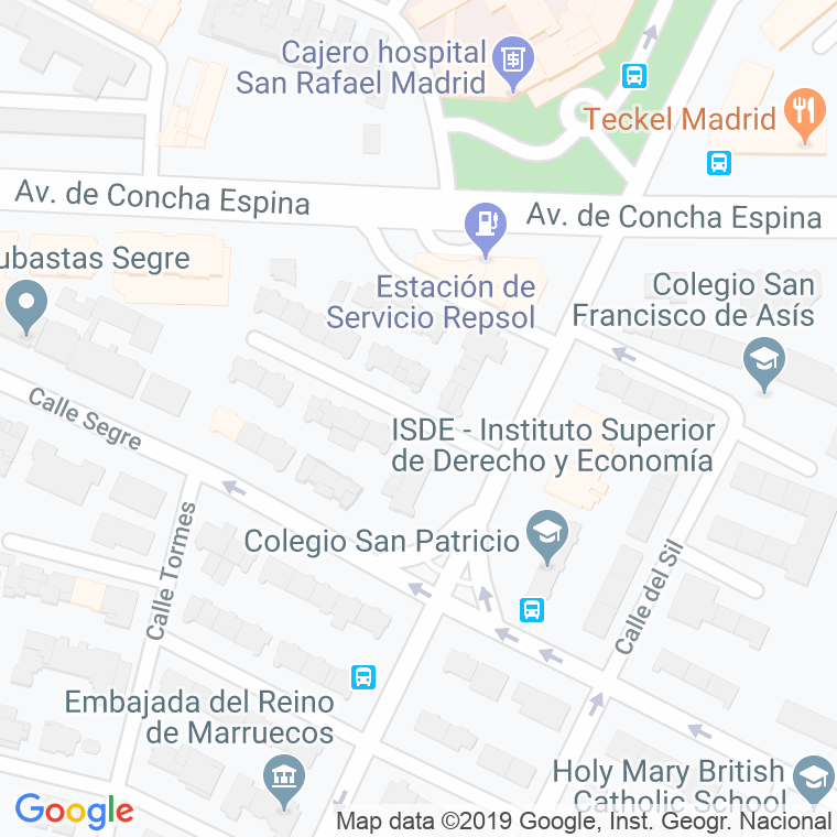 Código Postal calle Cidacos en Madrid