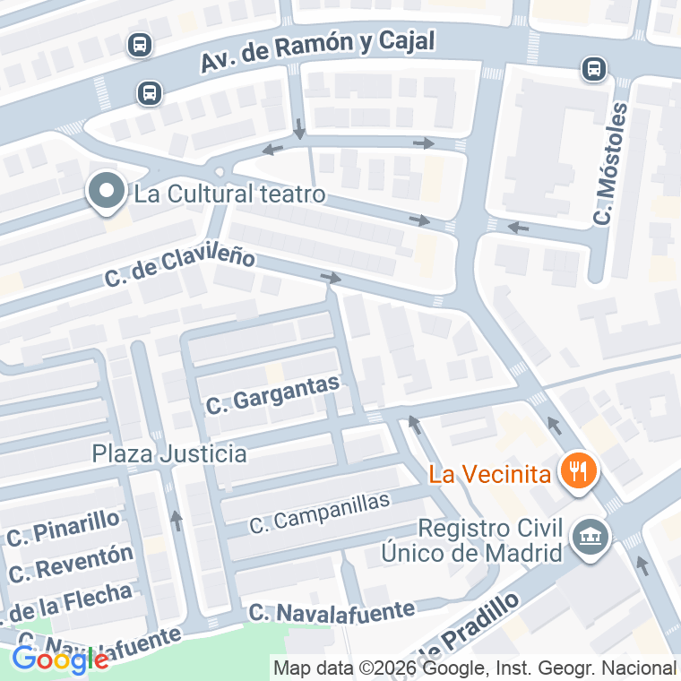 Código postal de Clavileño en Madrid