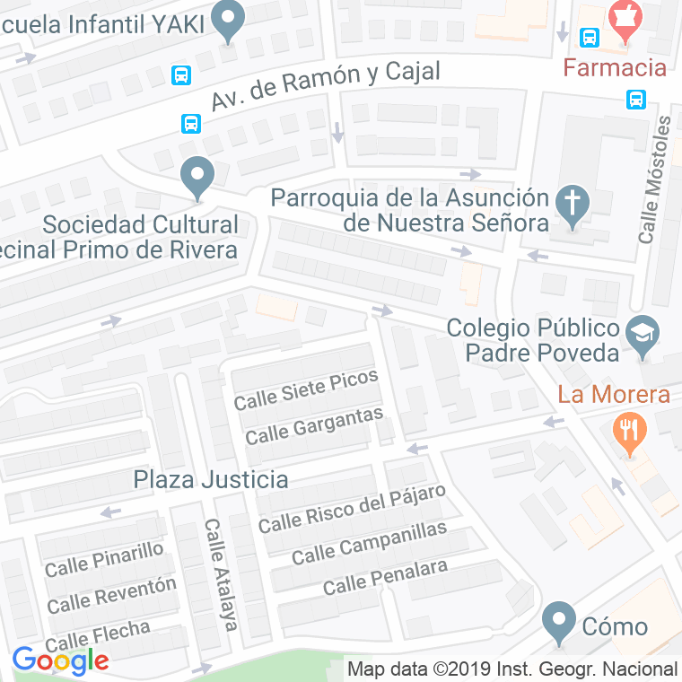 Código Postal calle Guaramillos, Los en Madrid