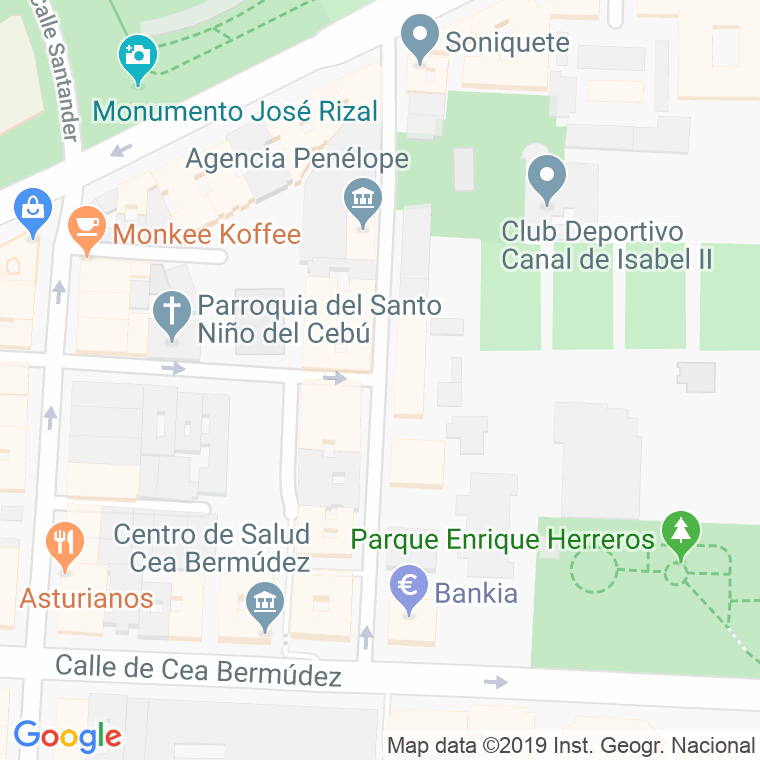 Código Postal calle Boix Y Morer en Madrid