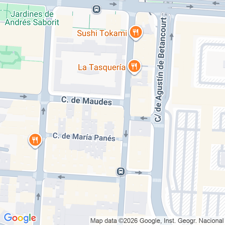 Código postal de Maudes en Madrid