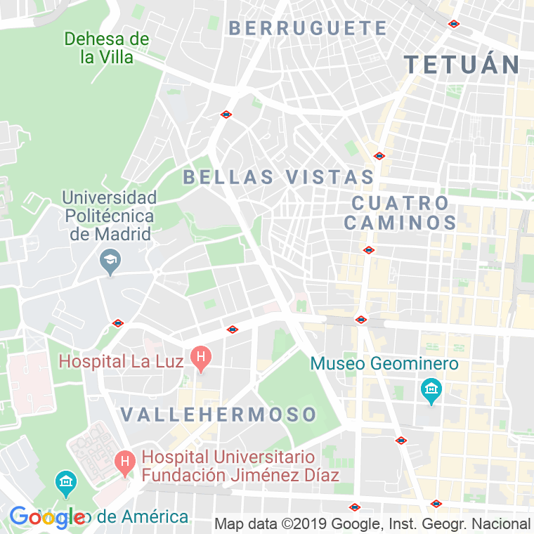 Código Postal calle Pablo Iglesias, avenida (Impares Del 1 Al 19)  (Pares Del 2 Al 26) en Madrid