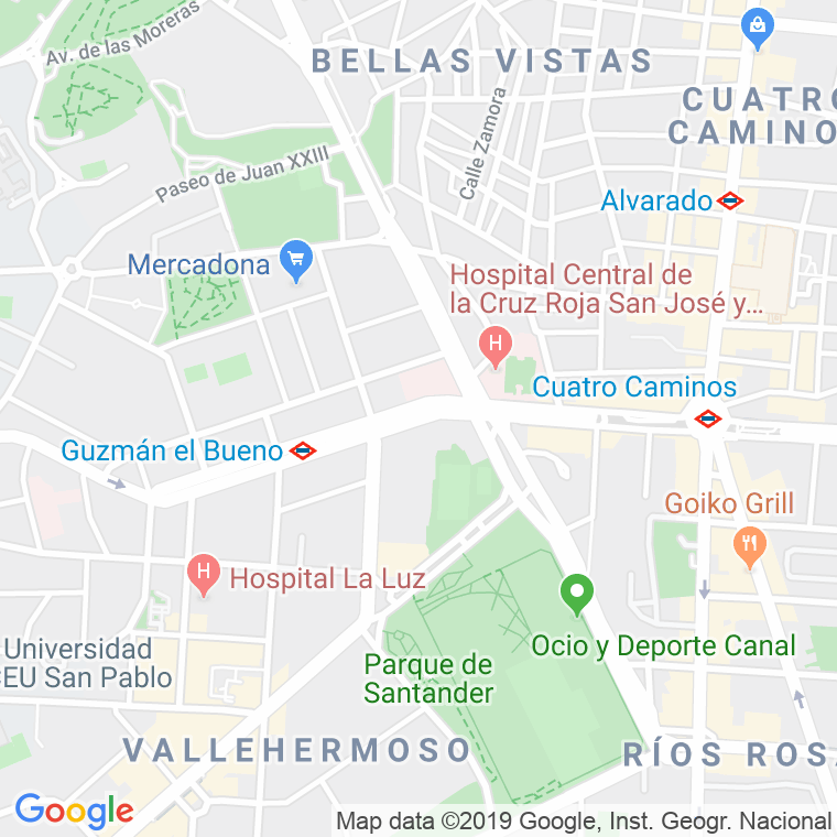 Código Postal calle Reina Victoria, avenida en Madrid