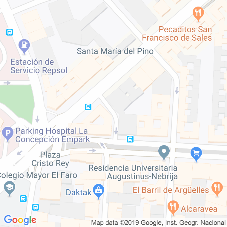 Código Postal calle San Gabriel, particular en Madrid
