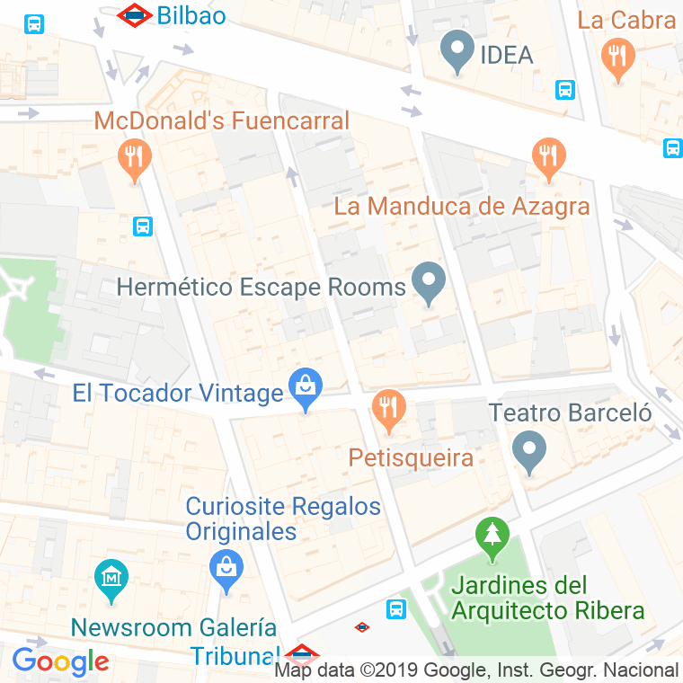 Código Postal calle Churruca en Madrid