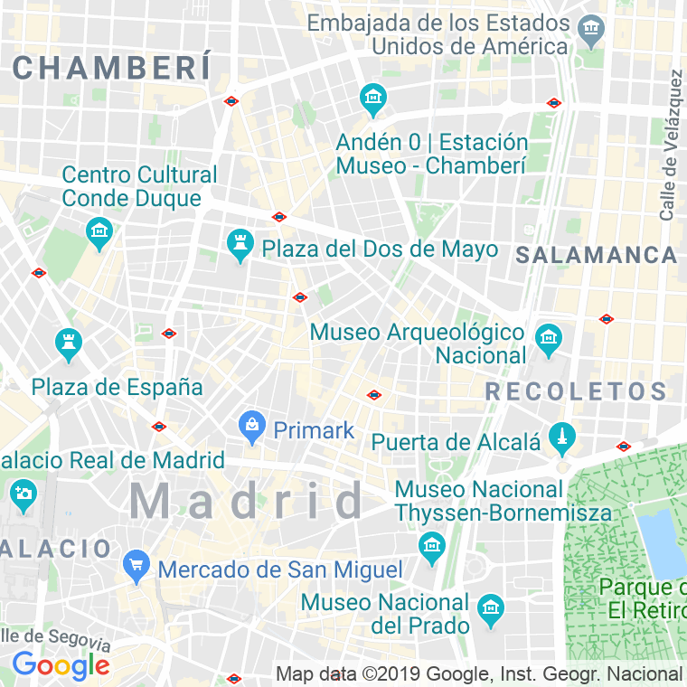 Código Postal calle Colon   (Impares Del 1 Al Final)  (Pares Del 2 Al Final) en Madrid
