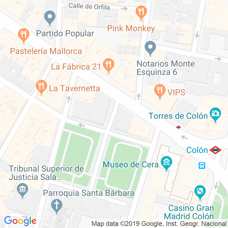 Código Postal calle Garcia Gutierrez en Madrid