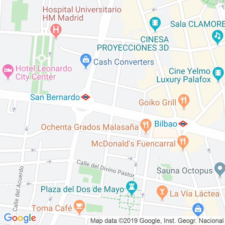 Código Postal calle Monteleon   (Impares Del 1 Al 21)  (Pares Del 2 Al 30) en Madrid