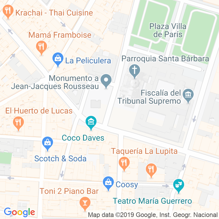 Código Postal calle Salesas, plaza en Madrid