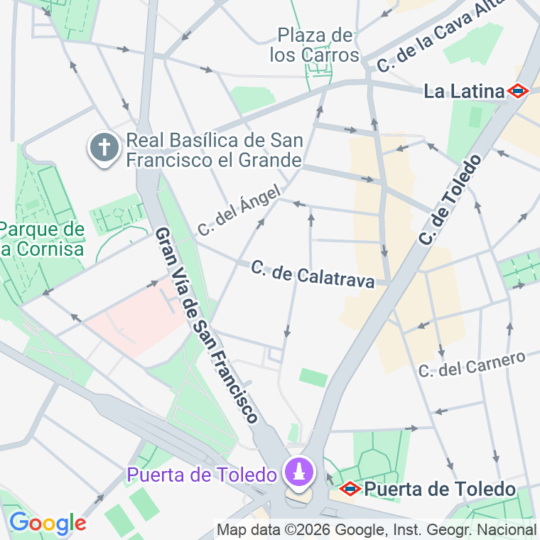 Código postal de Calatrava en Madrid