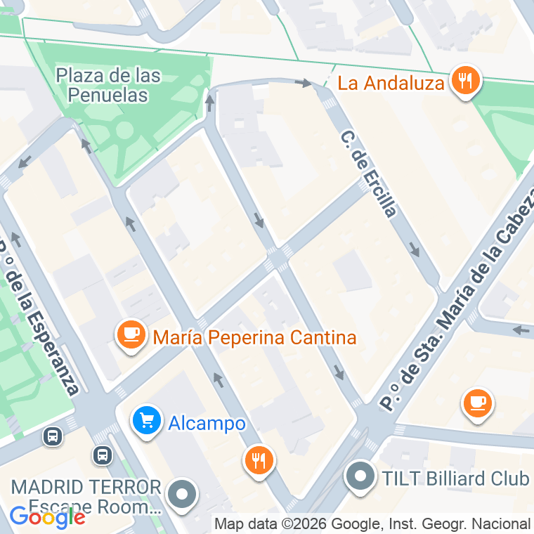 Código postal de Carvajales en Madrid
