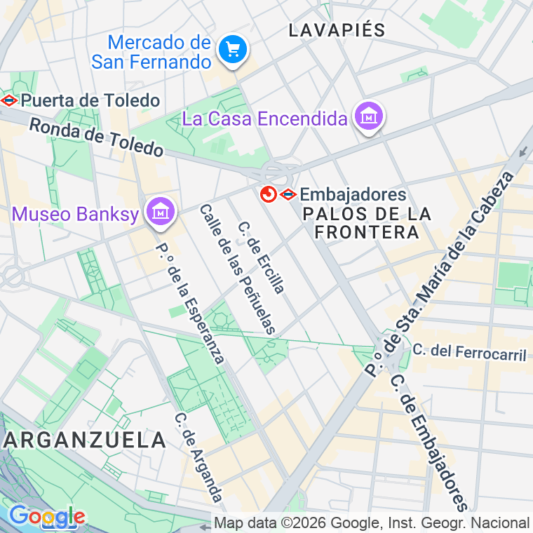 Código postal de Ercilla en Madrid
