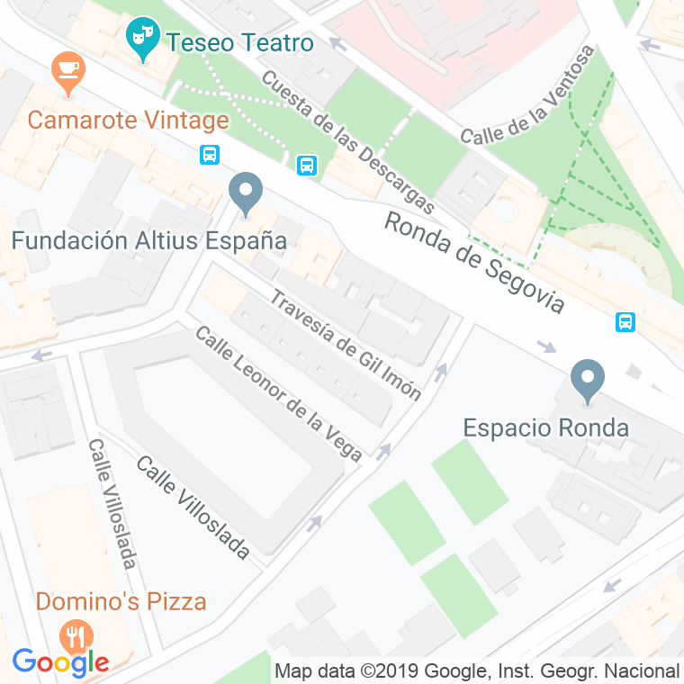 Código Postal calle Gil Imon, travesia en Madrid