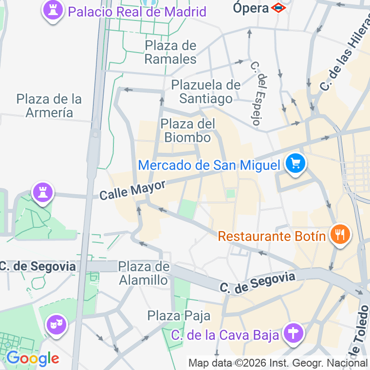 Código postal de Traviesa en Madrid