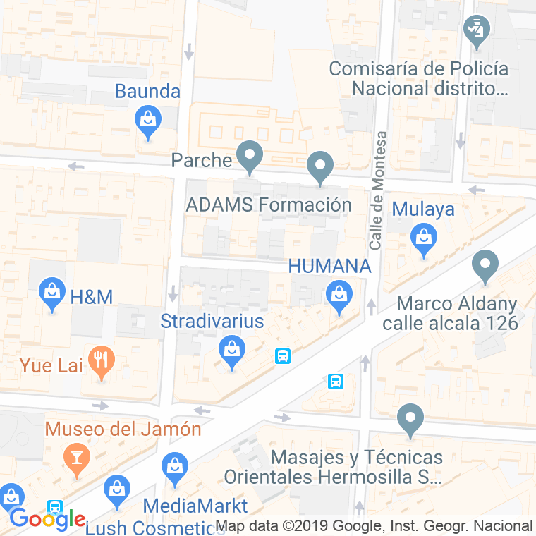 Código Postal calle Naciones en Madrid