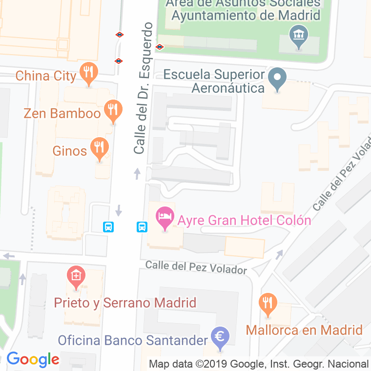 Código Postal calle Calcografia, patio en Madrid