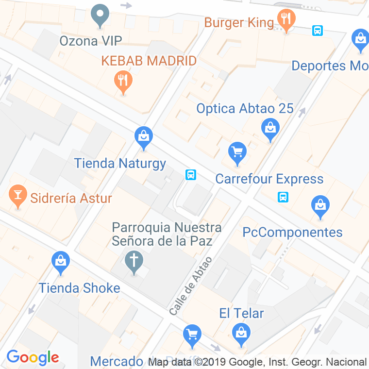 Código Postal calle Cavanilles, particular en Madrid