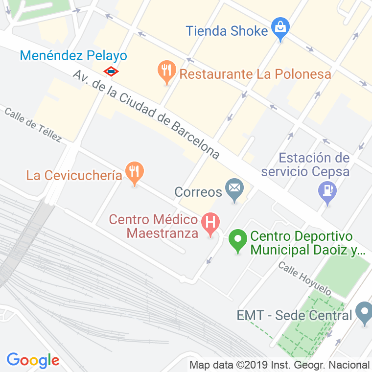 Código Postal calle Leon Gil De Palacio en Madrid