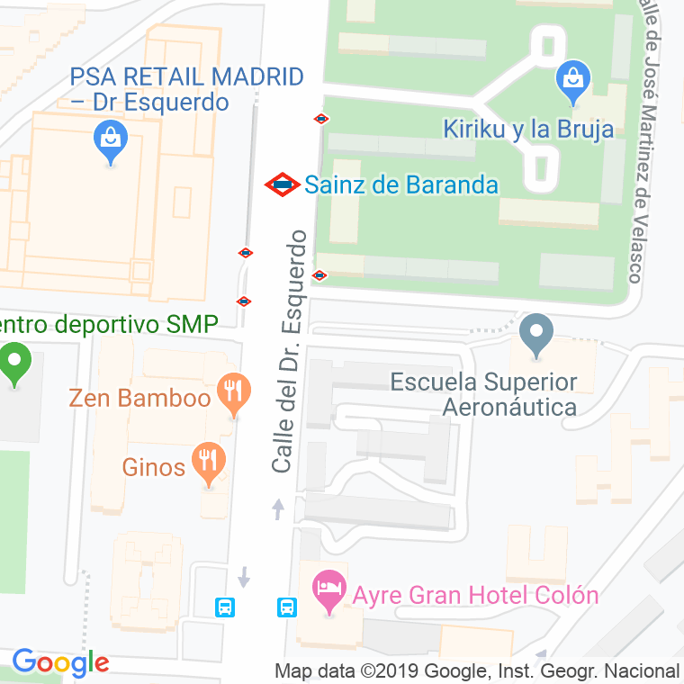 Código Postal calle Moneda, La en Madrid