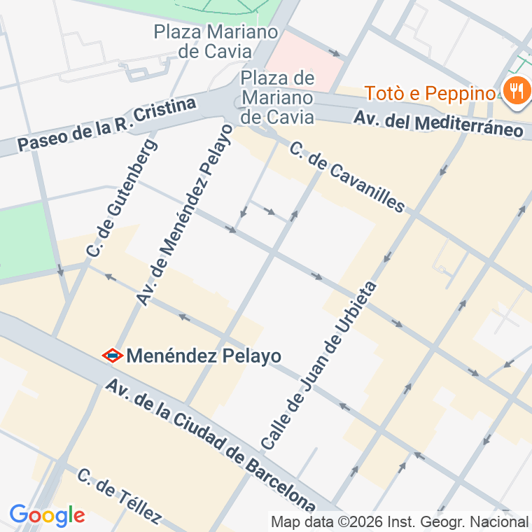 Código postal de Narciso Serra en Madrid